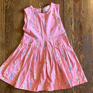 Rachel Riley Pink Dress with Colorful Pattern